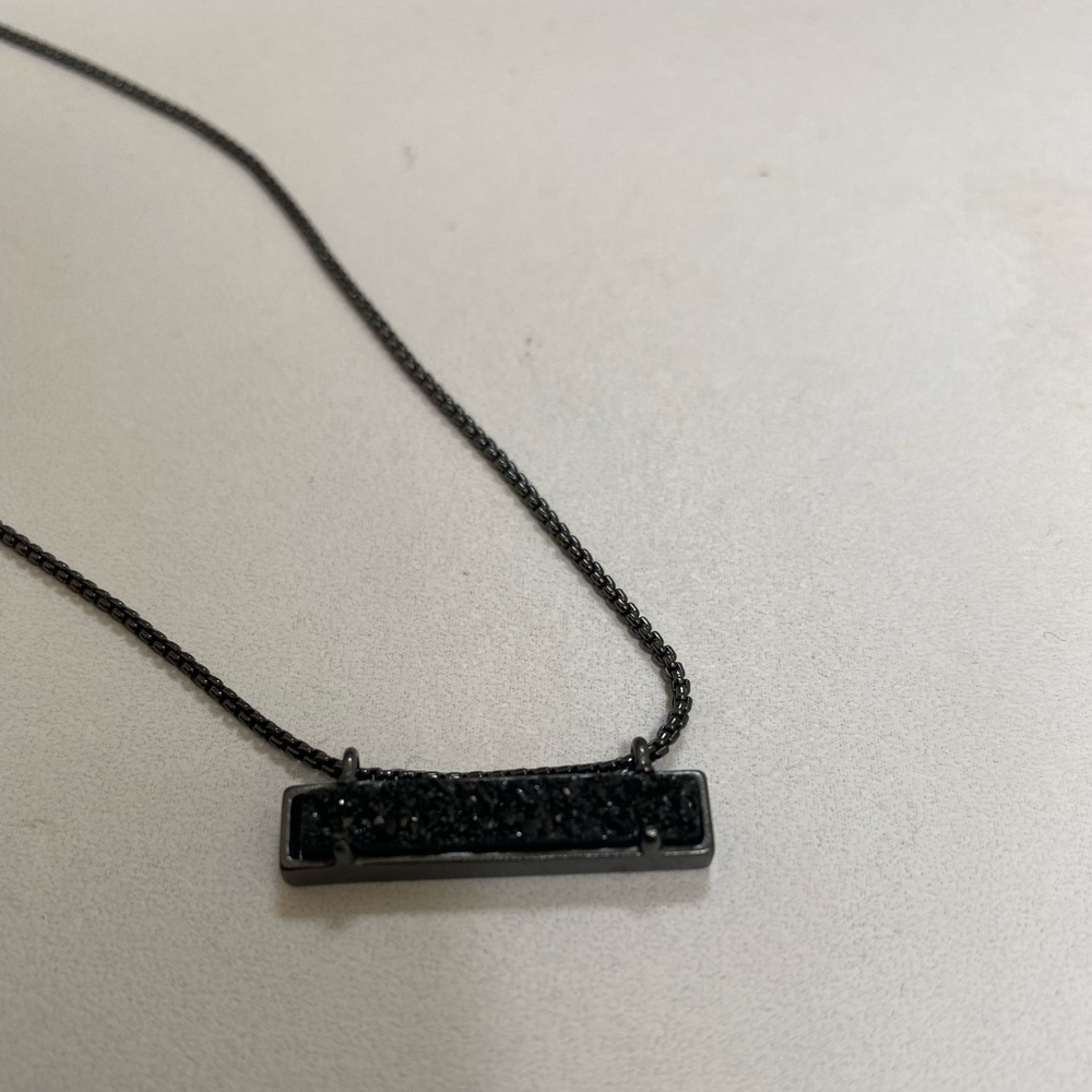 Kendra Scott Leanor Black Drusy Necklace